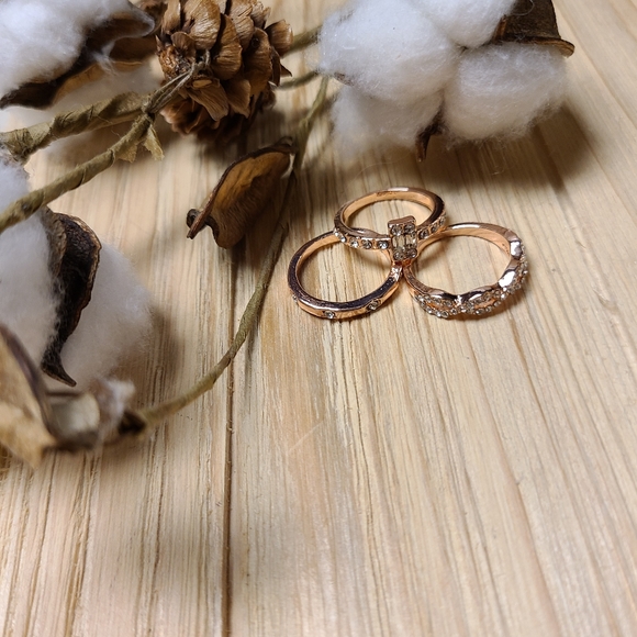 ๐๐BACK IN STOCK!๐๐3 PC Rose Gold Plated ring - Picture 10 of 12